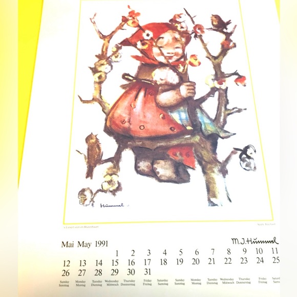 1991 Hummel Calendar Use for Prints - Picture 6 of 9